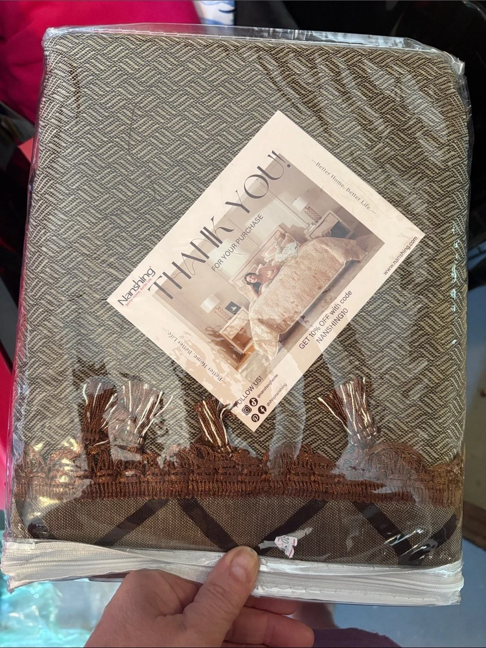 N/A lined jacquard